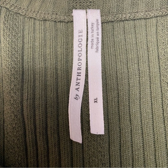 Anthropologie Sage Green Ribbed Tank Top XL - Picture 3 of 15